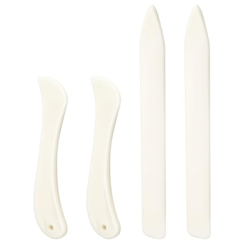 WONVOC 4 Pcs Bone Folders, Crease Makers, Scoring Tool, Bone Folder Tool - size: 4 pcs