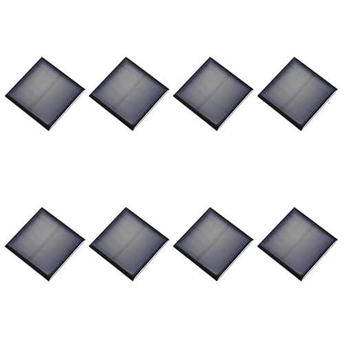 MECCANIXITY 8PCS 3V 0.375W 0.125A Mini Solar Panels for Solar Power, Small Solar Photovoltaic Cells Charge DIY Electric Toy Materials Solar System Kits, 2.05" x 2.05" - style: 3V 0.375W 0.125A