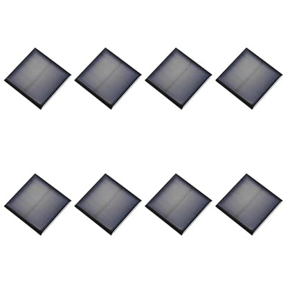 MECCANIXITY 8PCS 3V 0.375W 0.125A Mini Solar Panels for Solar Power, Small Solar Photovoltaic Cells Charge DIY Electric Toy Materials Solar System Kits, 2.05" x 2.05" - style: 3V 0.375W 0.125A