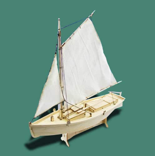 HAPYLY Scale DIY Hobby Wooden Ship Science Equipmen Assembly Model Boat Kits Sailing Boat Kit Decor Toy Gift (1:30 Flattie) - size: 1:30 Flattie