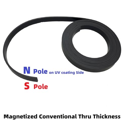 Monopolar Magnetic Tape 1/2" for Maglev Train Science Project Replacement,Thickness 0.12 Inches (Length 10 feet) - size: Length 10 feet