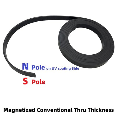 Monopolar Magnetic Tape 1/2" for Maglev Train Science Project Replacement,Thickness 0.12 Inches (Length 10 feet) - size: Length 10 feet