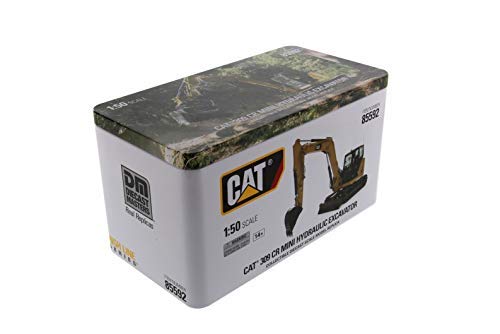 CAT Caterpillar 309 CR Next Generation Mini Hydraulic Excavator with Work Tools and Operator High Line Series 1/50 Diecast Model by Diecast Masters 85592