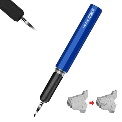 stedi Model Scriber Chisel,Tungsten steel Blades 0.15mm,for Modeling Hobby - style: Blue+0.15mm