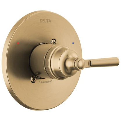 Delta Saylor 14 Series Single-Function Valve Trim Kit, Brushed Gold Handle Set for Shower Faucet System, Champagne Bronze T14035-CZ (Valve Not Included) - color: Champagne Bronze