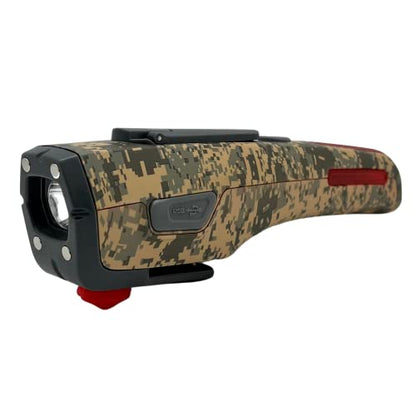 KELVIN 8 Automotive Emergency Tool 8: Power Generator with USB Powerbank, Razor Sharp Seat Belt Cutter, Car Flashlight Emergency Kit, Safety Window Hammer, & 100 db Emergency Siren - Camo - color: Camo