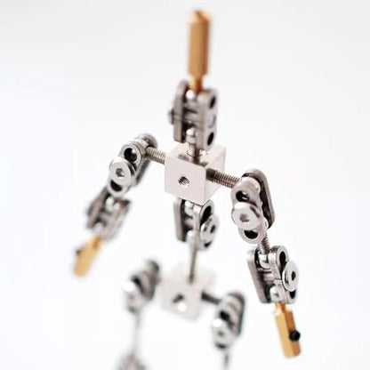 DIY Stop Motion Armature Kits, Metal Puppet Figure Skeletons Metal for Character Design Creation/Ready Studio Armature Kits for Stop Motion Animation,18CM - size: 18CM
