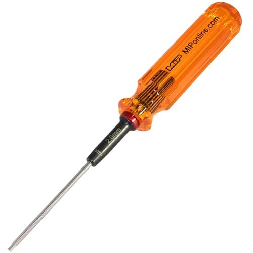 MIP 9208 Metric Hex Screwdriver RC Tools Kit (2.0mm) – Precision Hexagon Screwdriver for RC Cars, Quadcopter, Helicopter, and FPV Racing Drone Models - size: 2.0mm