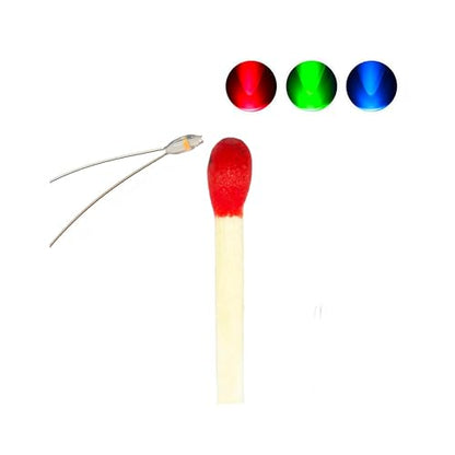 20 Pcs Micro LED, Tiny Led Lights for Crafts, RGB Slow Flashing Mini LED, SMD led 0603, Soldered Micro Litz Wired Leads, Multi-Resistor, Suitable Used in Any Small Model, Cosplay, Tight Space Lighting - color: RGB (Red, Green, Blue)