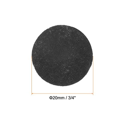 HARFINGTON 300pcs Round Felt Circles, 20mm 3/4" Pre Cut Felt Craft Pads Non-Woven Mini Felt Fabric Circles for DIY Sewing Handcraft Cut Projects Craft Finishing, Black - color: Black, size: 20mm