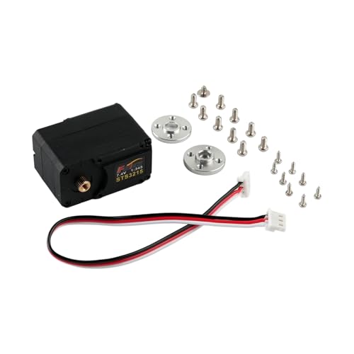 Feetech ST-3215 360° Robot Servo Motor 7.4V 19KG Magnetic Encoder Serial Bus Servo w1/345 1/191 1/147 Gear Ratio for Robotics Arm Projects SO-ARM100 URT1 Compatible (1-147 Gear Ratio)