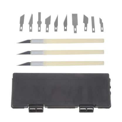 SUPVOX Craft Hobby Knife Set with Non-Slip Handles, 13 Pcs