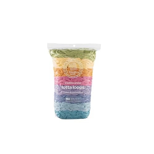friendly loom Lotta Loops Botanicals Cotton 7 Inch Traditional Loops Refill