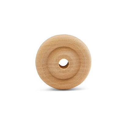 Classic Mini Wooden Wheels, Great for Crafts Too, 1 Inch Diameter, 1/4 Inch Thick, 3/16 Inch Hole, Pack of 50, by Woodpeckers - color: Pack of 50, size: 1 inch, 1/4 inch thick