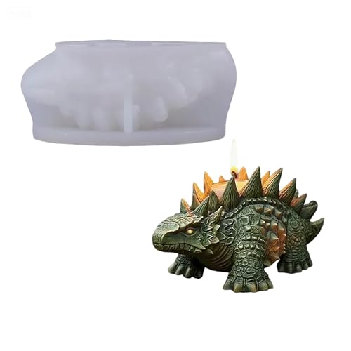Dragon Animal Cylinder Molds Silicone Wave Spiral Candle Mold - Silicone Resin Casting Molds for Candle & Resin & Soap Craft Supplies - color: xre-GJ-110