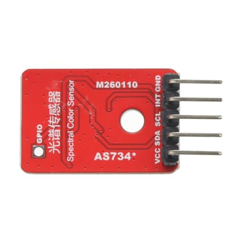 AS7343 14-Channel Multi-Spectral Sensor Breakout Board, High Precision Color and Light Spectral Analysis Module with I2C Interface for Arduino