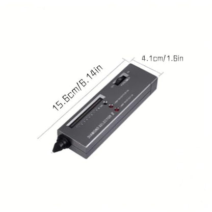 Professional Diamond Tester Pen – High Precision Jewelry Diamond Detector Tool, Portable Gemstone Identification Device for Jewelers and Beginners (Black, Batteries Not Included)