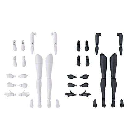 Bandai Hobby - 30 Minute Sisters - #12 Option Body Parts Arm & Leg Parts [White/Black], Bandai Spirits 30 MS Model Kit