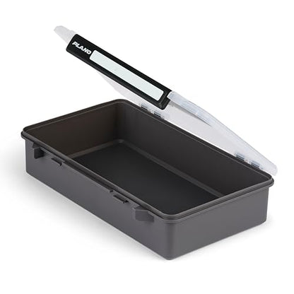 Plano StowAway 3700 Deep Open Stow Tackle Box, with Corrosion-Preventive Rustricor, Single Latch Design, Transparent DuraView Lid, Stackable Storage for Fishing Bait, Lures and Gear - size: 3700 Deep Open, style: New Model