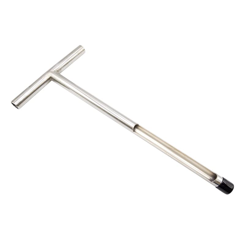 X·CELLENT Soil Probe, Soil Sample Probe 20 Inch with Reusable Soil Sampler Bags,Stainless Steel T-Style Handle Soil Test Kit, for Soil Sampling Plant Care/Agriculture/Garden/Farm(20”S/T-Style） - size: 20”S/T-Style（A）