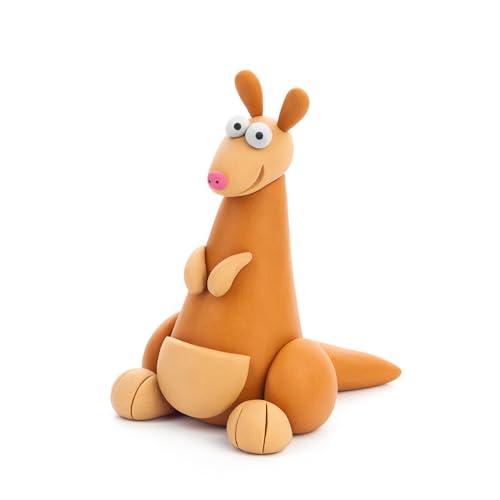 HEY CLAY Fat Brain Toys Australian Animals 15 Cans Set - Colourful Modelling Kids Air-Dry Clay Set 15 Cans with Sculpting Tools and Fun Interactive Instructions - Gift for Children Age 3+ - color: Australian Animals