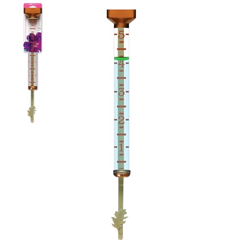 Headwind EZRead 15” Professional Outdoor Rain Gauge High-Visibility Float, Heavy-Duty, Weather-Resistant, Made in USA, Copper Finish - color: Copper