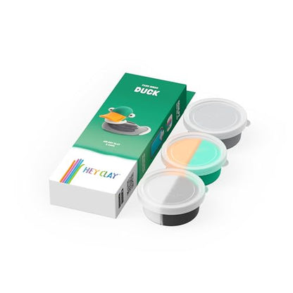 HEY CLAY Modeling Air-Dry Clay Kit for Kids Creative Gift Age 3+ (3 cans) - color: Duck