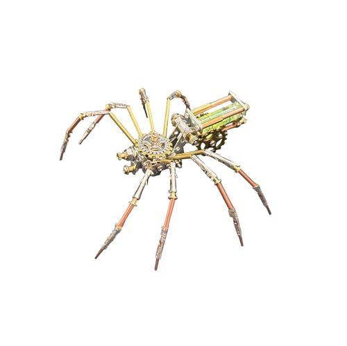 3D Metal Puzzles for Adults Teens-160+Pcs-Mechanical Spider Bee Insect Models-3 Hours to Build-Ideal for Birthday Gifts and Decorations(Mechanical Spider F) - style: Mechanical Spider F