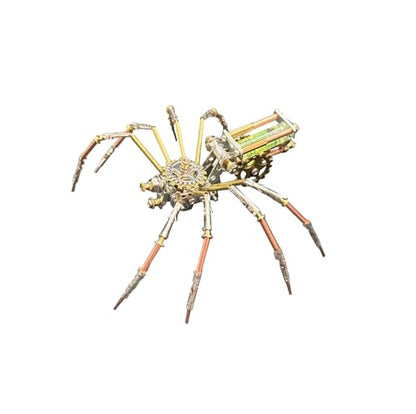 3D Metal Puzzles for Adults Teens-160+Pcs-Mechanical Spider Bee Insect Models-3 Hours to Build-Ideal for Birthday Gifts and Decorations(Mechanical Spider F) - style: Mechanical Spider F
