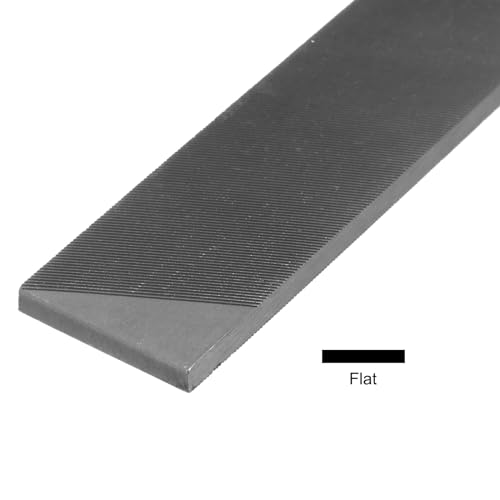 HARFINGTON Farmers Own Files 8 Inch High Carbon Steel Single Cut Flat Hand Rasp File for Deburring and Removing Material - size: 8 Inch