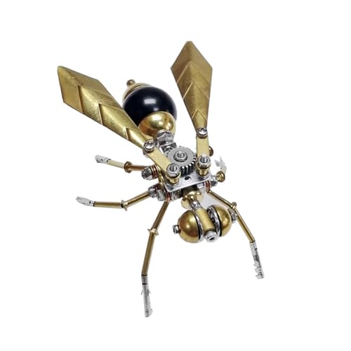 3D Metal Puzzle Model Mechanical Kits for Adults Teens Steampunk Hornet Insect 140+ Parts 2-3 Hours Build Assembly Cool Desk Decor Christmas & Birthday Gift for Men (Hornet) - style: Hornet