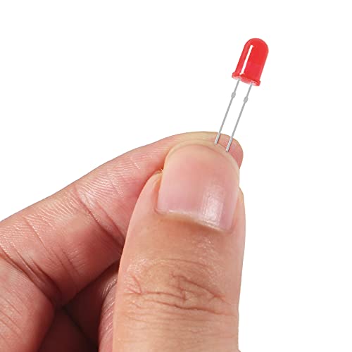 100 PCS Colorful 5mm LED Light Diodes, LED Circuit Assorted Kit for Science Project Experiment (20pieces/Color)