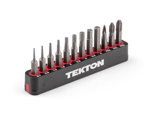 TEKTON 4 mm Hex and Pozidriv Bit Set with Rail, 12-Piece | DZZ92005 - style: 12-pc. Hex/Pozidriv Bit Se