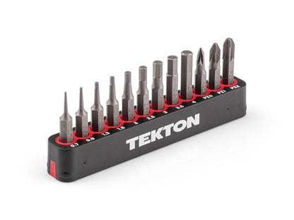 TEKTON 4 mm Hex and Pozidriv Bit Set with Rail, 12-Piece | DZZ92005 - style: 12-pc. Hex/Pozidriv Bit Se