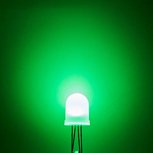 CHANZON 50 pcs 10mm RGB Multicolor Diffused LED Diode Lights Common Anode - color: J) Rgb (Common Anode) (50pcs)