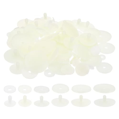 PATIKIL 15, 20, 25, 30, 35, 40, 45mm Doll Joints, 42 Set Plastic Removable Animal Joints Connector Engage Bolt for Bear Limbs Making Head Joints DIY Crafts