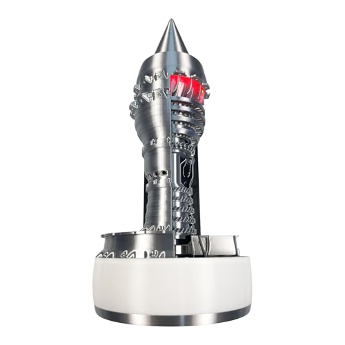TR900 Turbofan Engine Model Kit, 28cm DIY A380 Jet Engine - color: Silver White
