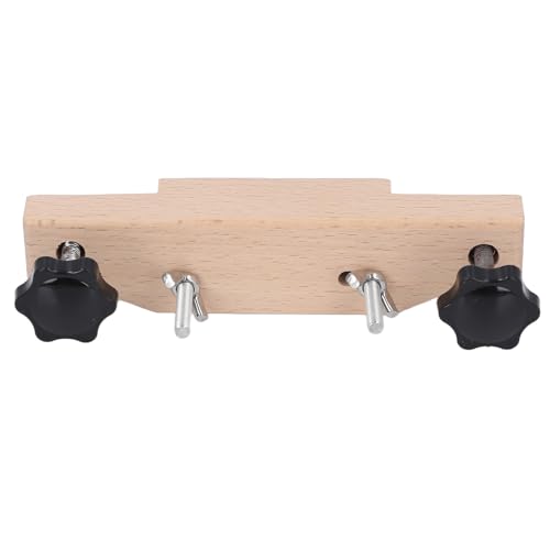 Generic Guitar Bridge Clamp Maple Wood Metal with Cork Spacers L Wrench for Acoustic Guitar Bridge Holding Repair Luthier Tool Accessory Repair Tool Maintenance