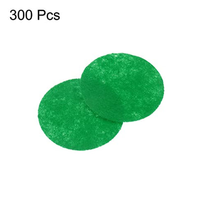HARFINGTON 300pcs Round Felt Circles, 30mm 1-1/4" Pre Cut Felt Craft Pads Non-Woven Mini Felt Fabric Circles for DIY Sewing Handcraft Cut Projects Craft Finishing, Green - color: Green, size: 30mm