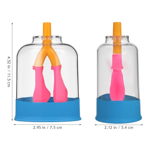 ULTECHNOVO Human Lung Breathing Model, Compact Anatomical Diaphragm Movement Demonstration Kit for School Science Classroom & Biology Lab, Educational Interactive Anatomy Learning Aid for Kids Student