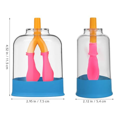 ULTECHNOVO Human Lung Breathing Model, Compact Anatomical Diaphragm Movement Demonstration Kit for School Science Classroom & Biology Lab, Educational Interactive Anatomy Learning Aid for Kids Student