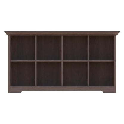 OSCHF 8-Cube Open Bookcase with Base, 2-Tier Low Cabinet, Walnut - color: Walnut, size: 8-Cube