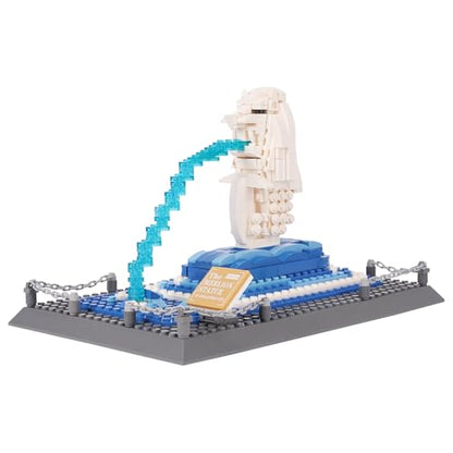 Oichy Merlion Building Blocks Set, 503 PCS Creative Toy Building Sets, World Famous Architecture Model Kits for Adults and Kids - color: Merlion