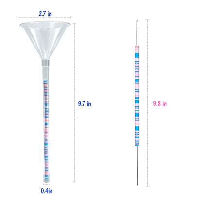Xmada Beading Funnel - Bead Making Kit with 2 PCS Tools, Needles for Jewelry Making, Bracelets, Necklaces