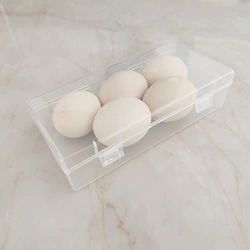 6 Pack Rectangular Clear Plastic Storage Containers - size: 7.28 x 3.54 x 1.77 inch