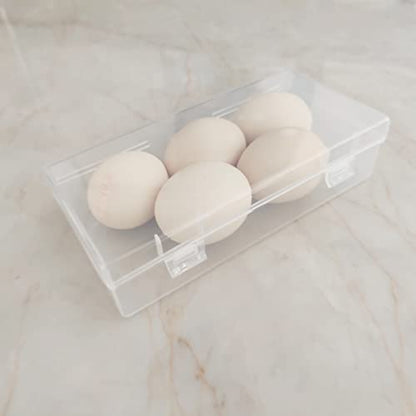 6 Pack Rectangular Clear Plastic Storage Containers - size: 7.28 x 3.54 x 1.77 inch