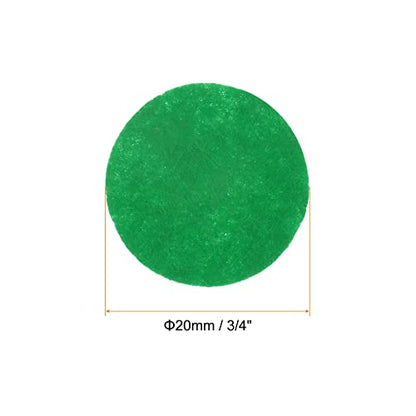HARFINGTON 100pcs Round Felt Circles, 20mm 3/4" Pre Cut Felt Craft Pads Non-Woven Mini Felt Fabric Circles for DIY Sewing Handcraft Cut Projects Craft Finishing, Green - color: Green, size: 20mm