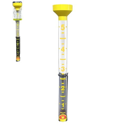 Headwind EZRead 26” Giant Professional Outdoor rain Gauge, USA Made Heavy Duty All Weather Freeze Proof mountable with Float, Yellow (820-0018) - color: Yellow, size: 26-Inch