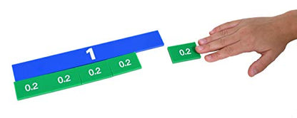 LEARNING ADVANTAGE Fraction/Decimal Tiles, Set of 51
