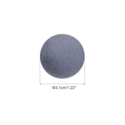 PATIKIL Wool Felt Balls Beads Wool Felting Pom 3.1cm 31mm Grey for Home Crafts Handcrafts Project DIY Pack of 10 - color: Grey